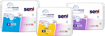 Seni - Inkontinenzprodukte und Körperpflege für empfindliche Haut