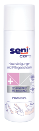 Bild der Verpackung vom Seni Care Hautreinigungs- und Pflegeschaum