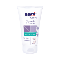 Bild der Verpackung der Seni Care Pflegenden Fußcreme