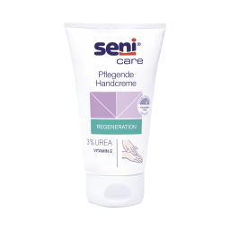 Bild der Verpackung der Seni Care Pflegenden Handcreme