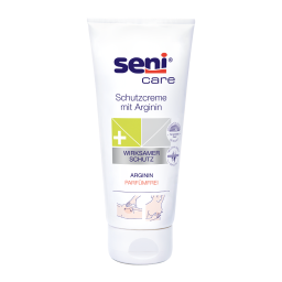 Bild der Verpackung der Seni Care Schutzcreme mit Arginin