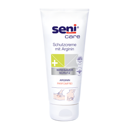 Bild der Verpackung der Seni Care Schutzcreme mit Arginin